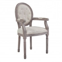 Beige-Tufted-Upholstered-Fabric-Chair-1