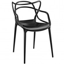 Molded-Plastic-Arm-Chair-in-Black-1