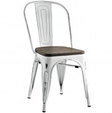 White-Aluminum-Chair-With-Bamboo-Seat-1